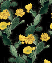Load image into Gallery viewer, Cactus Wallpaper Yellow Night