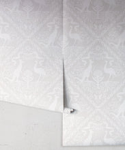Load image into Gallery viewer, In Australia We Trust Bondi • Australian Wallpaper • Australian Coat of Arms • Milton &amp; King USA • Grey Wallpaper Rolls
