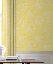 Load image into Gallery viewer, In Australia We Trust Sunshine • Australian Wallpaper • Australian Coat of Arms • Milton &amp; King USA • Yellow Wallpaper