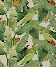 Load image into Gallery viewer, Jungle Fever Wallpaper, featuring a banana leaf motif
