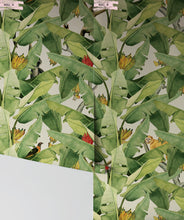 Load image into Gallery viewer, Jungle Fever Wallpaper, featuring a banana leaf motif