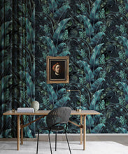 Load image into Gallery viewer, Kingdom Palm Noche • Tropical Leaf Wallpaper • Milton &amp; King
