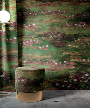 Load image into Gallery viewer, Water Lillies Wallpaper • Abstract Wallpaper • Dreamy Wallpaper • Green Fairy Wallpaper • Insitu