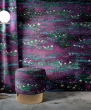 Load image into Gallery viewer, Water Lillies Wallpaper • Abstract Wallpaper • Dreamy Wallpaper • Violeta Wallpaper • Insitu