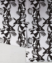Load image into Gallery viewer, Magpie Wallpaper • Milton &amp; King USA • Black &amp; White Wallpaper Roll