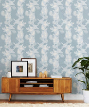 Load image into Gallery viewer, Magpie Wallpaper • Milton &amp; King USA • Blue Bell Wallpaper Insitu