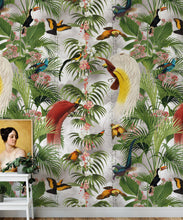 Load image into Gallery viewer, Paradiso Wallpaper • Tropical Bird wallpaper