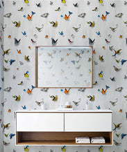 Load image into Gallery viewer, Papilio Wallpaper • Butterfly Wallpaper With Butterflies • Beige • Insitu