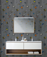 Load image into Gallery viewer, Papilio Wallpaper • Butterfly Wallpaper With Butterflies • Night • Insitu
