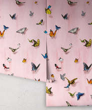Load image into Gallery viewer, Papilio Wallpaper • Butterfly Wallpaper With Butterflies • Pink • Roll