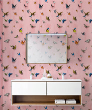 Load image into Gallery viewer, Papilio Wallpaper • Butterfly Wallpaper With Butterflies • Pink • Insitu