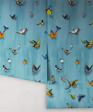 Load image into Gallery viewer, Papilio Wallpaper • Butterfly Wallpaper With Butterflies • Robin Blue • Roll