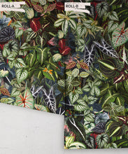 Load image into Gallery viewer, Verde Wallpaper • Green Leaf Wallpaper • Botanical Wallpaper • Blu • Roll