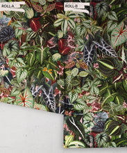 Load image into Gallery viewer, Verde Wallpaper • Green Leaf Wallpaper • Botanical Wallpaper • Coral • Roll