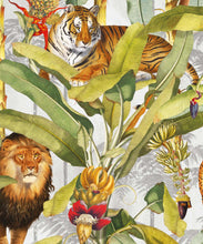 Load image into Gallery viewer, Felis Wallpaper • Animal Wallpaper with Lions, Tigers &amp; Leopards • Canvas • Swatch