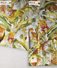 Load image into Gallery viewer, Felis Wallpaper • Animal Wallpaper with Lions, Tigers &amp; Leopards • Canvas • Roll