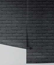 Load image into Gallery viewer, Amsterdam brick is a black brick wallpaper