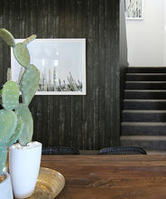 Load image into Gallery viewer, Black wooden boards wallpaper