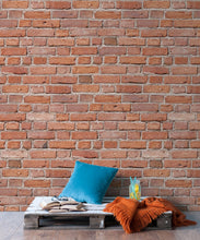 Load image into Gallery viewer, Classic Red Brick Wallpaper • Panel Insitu
