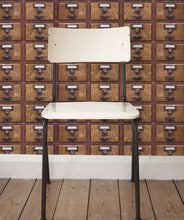 Load image into Gallery viewer, Library Card is a wood drawers wallpaper