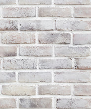 Load image into Gallery viewer, Lime Washed Bricks • Realistic Brick Wallpaper
