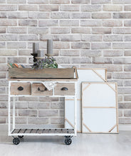 Load image into Gallery viewer, Lime Washed Bricks • Realistic Brick Wallpaper