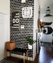Load image into Gallery viewer, Lubeck Brick Wallpaper • Black Brick Wallpaper
