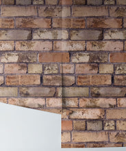 Load image into Gallery viewer, Old Brown Bricks Wallpaper
