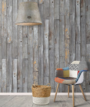 Load image into Gallery viewer, rustic wood effect wallpaper