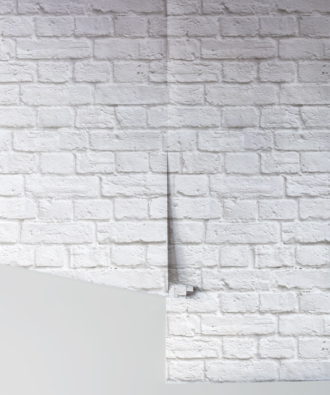 Soft White Bricks Wallpaper