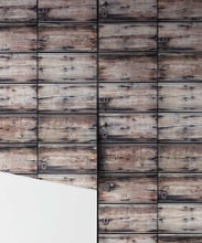 Load image into Gallery viewer, Timber and Nails is a wallpaper inspred by real wood
