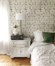 Load image into Gallery viewer, Whitewash Brick Wallpaper • White Brick Wallpaper
