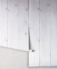Load image into Gallery viewer, Whitewashed Timber • Shiplap Wallpaper • Roll