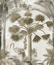 Load image into Gallery viewer, Kerala Palms Wallpaper Mural •Bethany Linz • Palm Tree Mural • Sepia • Swatch