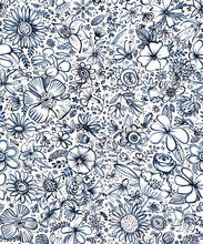 Load image into Gallery viewer, Lifelines Wallpaper • painted flower • Floral Wallpaper • Swatch