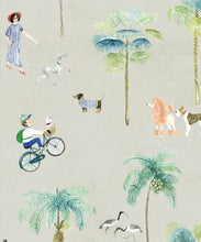 Load image into Gallery viewer, At The Dog Park Wallpaper • Kids Wallpaper • Beige • Swatch