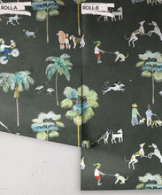 Load image into Gallery viewer, At The Dog Park Wallpaper • Kids Wallpaper • Charcoal • Rolls