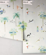 Load image into Gallery viewer, At The Dog Park Wallpaper • Kids Wallpaper • Cream • Rolls