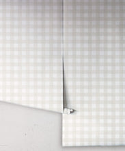 Load image into Gallery viewer, Check Wallpaper • Beige • Rolls
