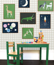 Load image into Gallery viewer, Check Wallpaper • Beige • Insitu