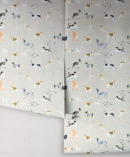 Load image into Gallery viewer, Doggies Wallpaper • Dog Wallpaper • Beige • Rolls