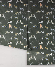Load image into Gallery viewer, Doggies Wallpaper • Dog Wallpaper • Charcoal • Rolls