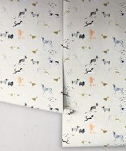 Load image into Gallery viewer, Doggies Wallpaper • Dog Wallpaper • Cream • Rolls
