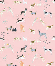 Load image into Gallery viewer, Doggies Wallpaper • Dog Wallpaper • Pink • Swatch