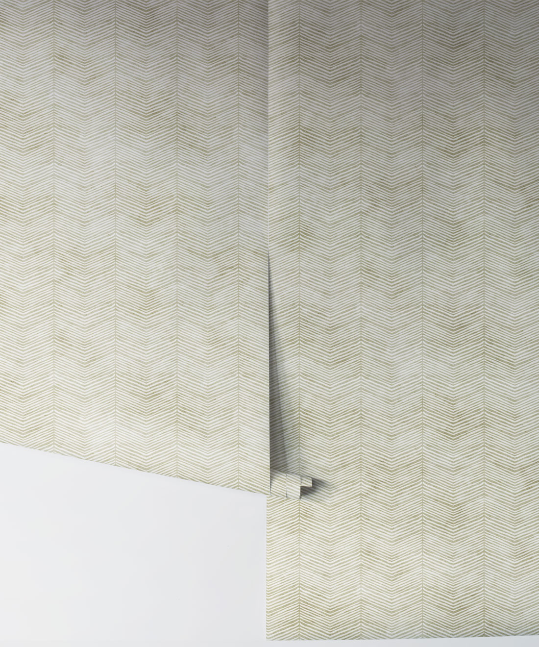 Painted Herringbone Wallpaper - Image 8