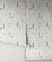 Load image into Gallery viewer, Paper Dolls wallpaper • Beige • Rolls