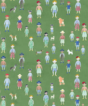 Load image into Gallery viewer, Paper Dolls wallpaper • Green • Swatch