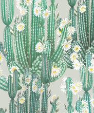 Load image into Gallery viewer, San Pedro Wallpaper Green • Cactus Wallpaper • Succulents Wallpaper • Desert Wallpaper Swatch
