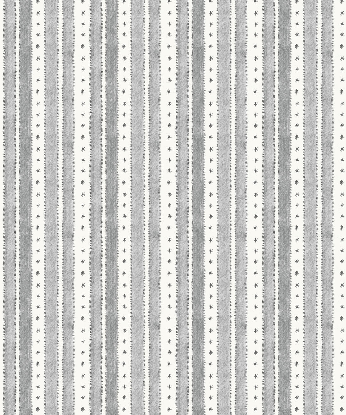 Star Stripe Wallpaper • Charcoal • Swatch