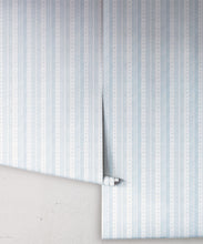 Load image into Gallery viewer, Star Stripe Wallpaper • Dusty Blue • Rolls
